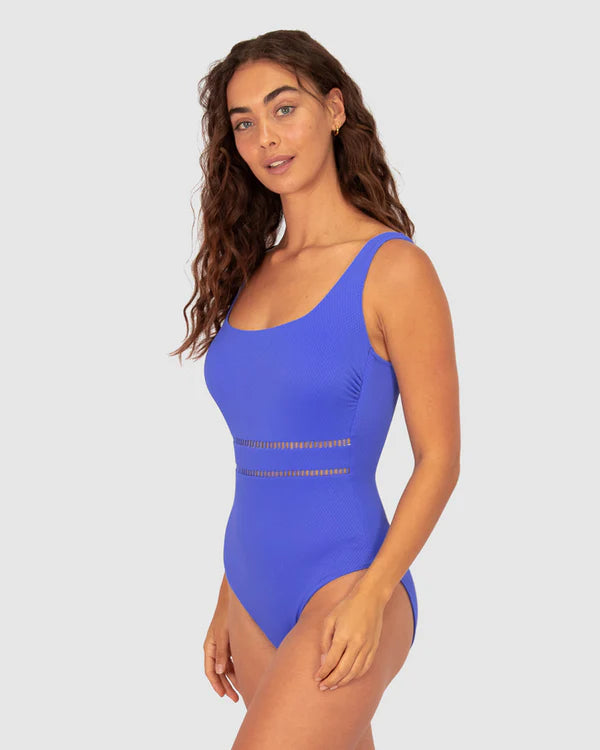 Electric Rococco D-E Cup Square Neck One Piece Swimsuit