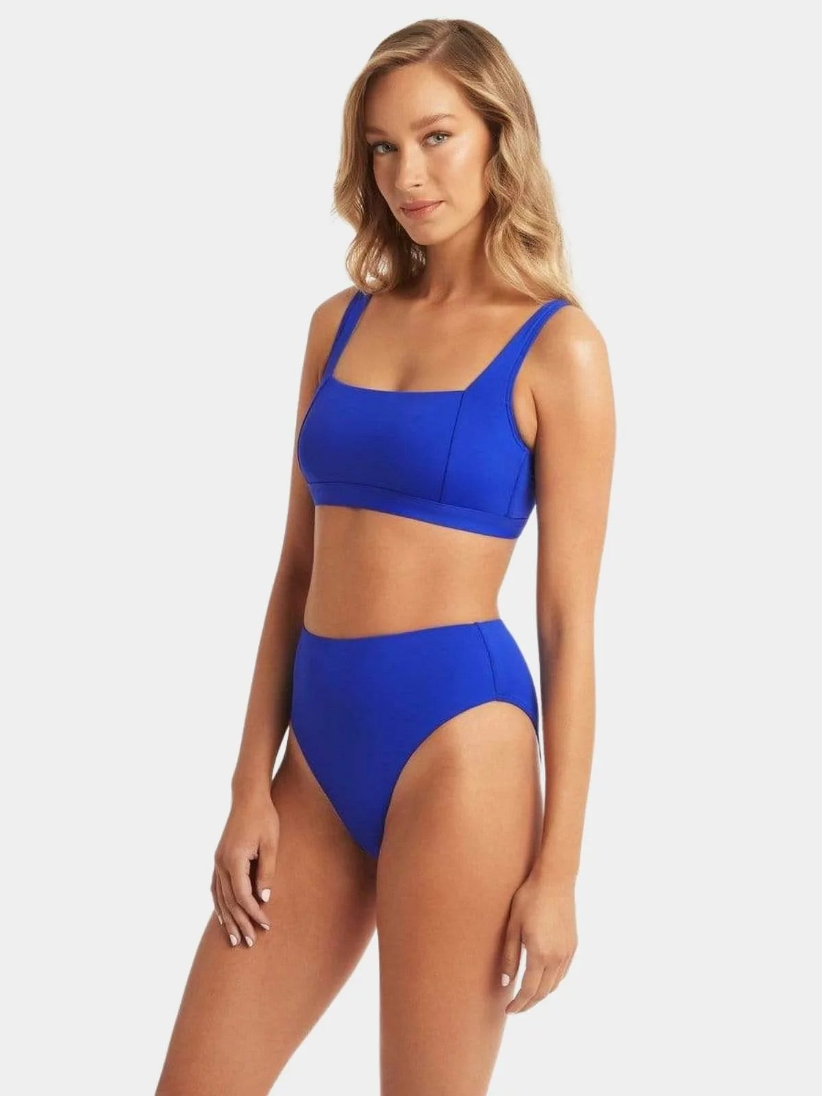 SEA LEVEL SWIM Essentials Retro High Waist Pant - Cobalt