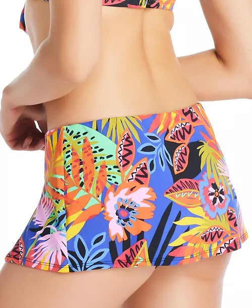 Midnight Safari Skirted Hipster Swim Bottoms