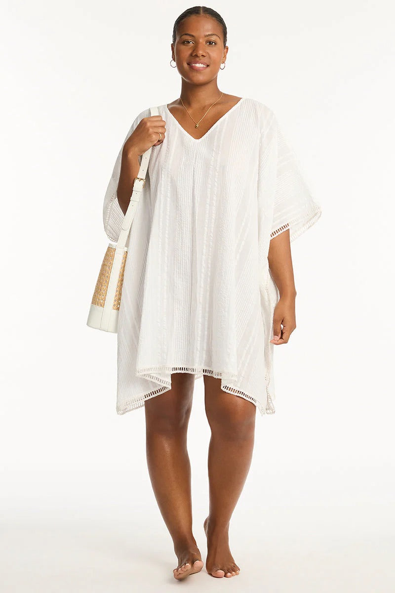 SEA LEVEL Heatwave Kaftan - White