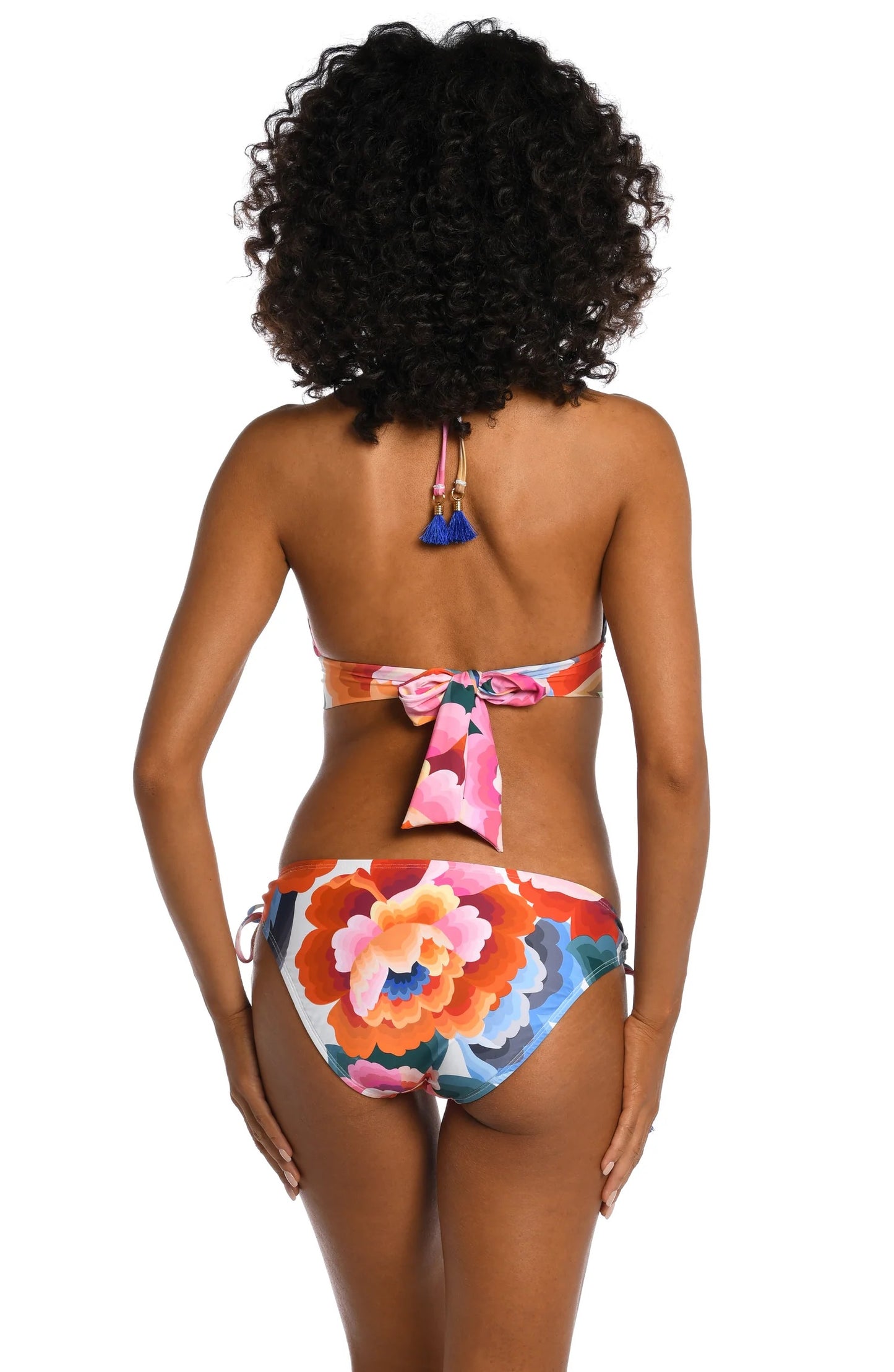 Floral Rhythm Banded Halter Top