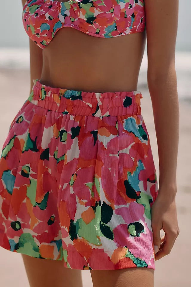 High-Waisted Paperbag Shorts