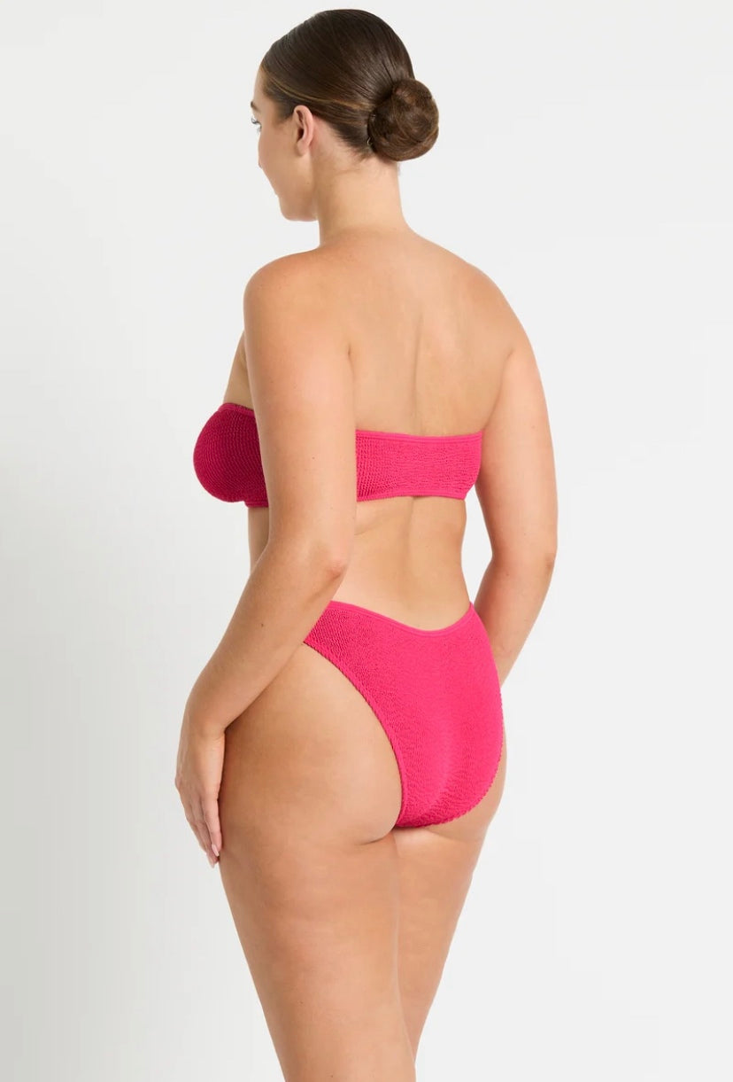BOND-EYE Blake Bandeau Top - Raspberry