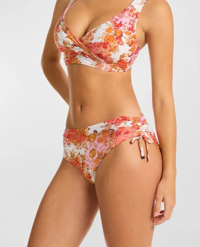 SEA LEVEL Mid Drawstring Bottom - Coral Daisyfield