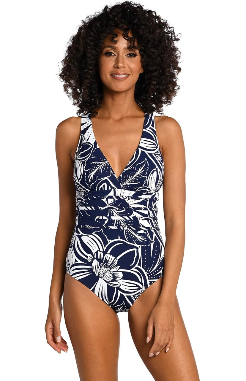 V Neck Maillot One Piece