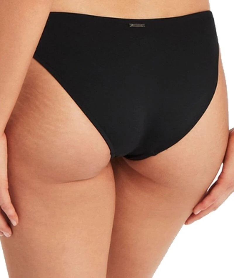 SEA LEVEL SWIM Dark Romance Cheeky Bikini Brief - Black