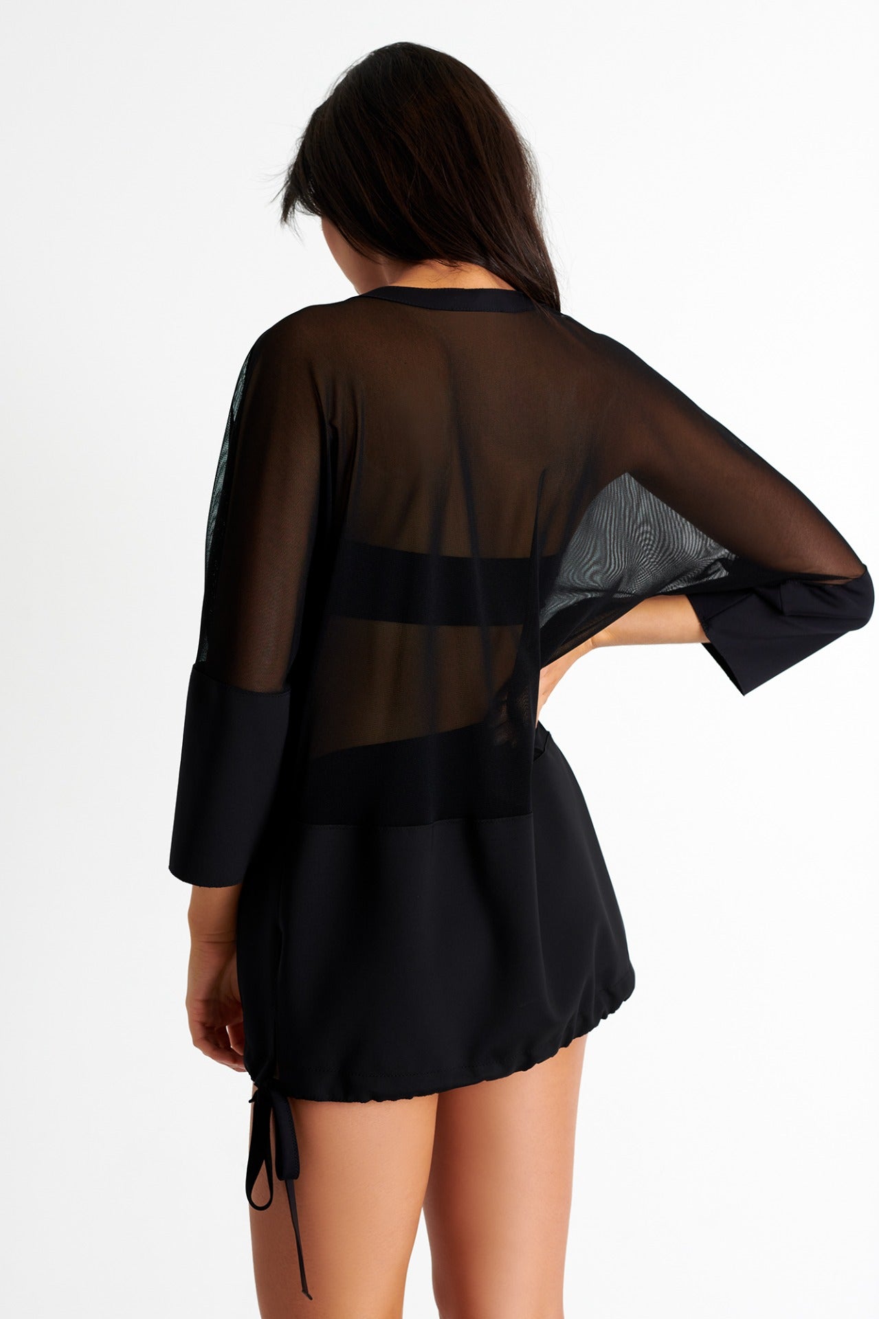 SHAN Mesh Tunic - Caviar (Online Only)