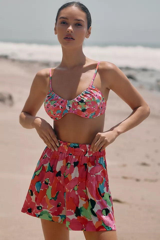 High-Waisted Paperbag Shorts
