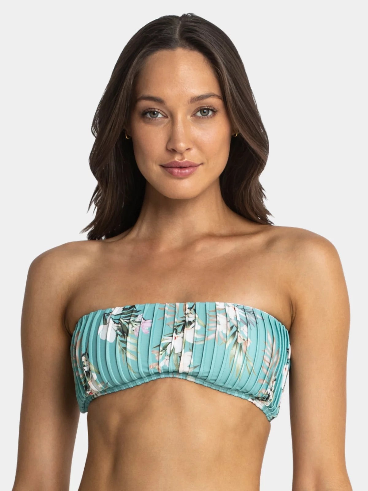 AZURA Amor Pintuck Bandeau Top - Moss