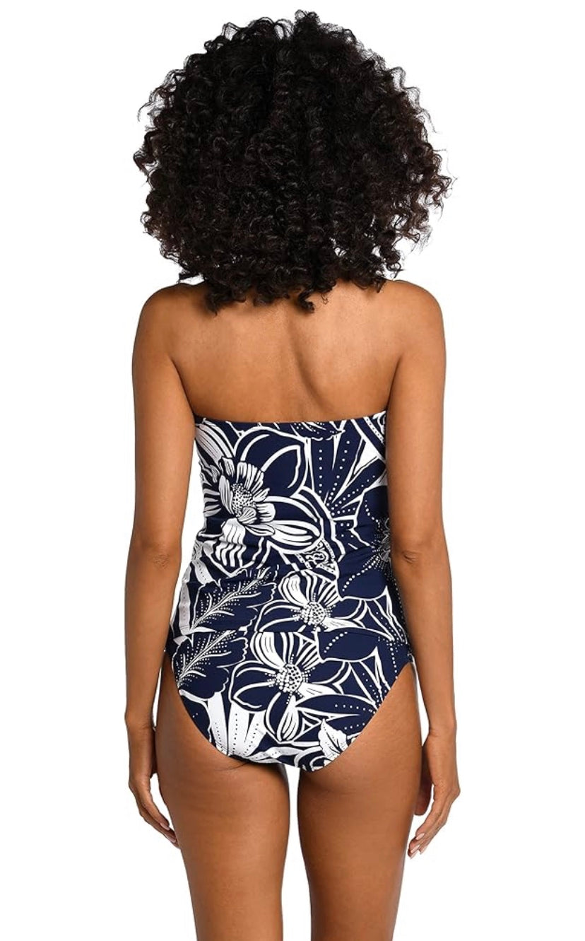 LA BLANCA Bandeau Tankini - Indigo