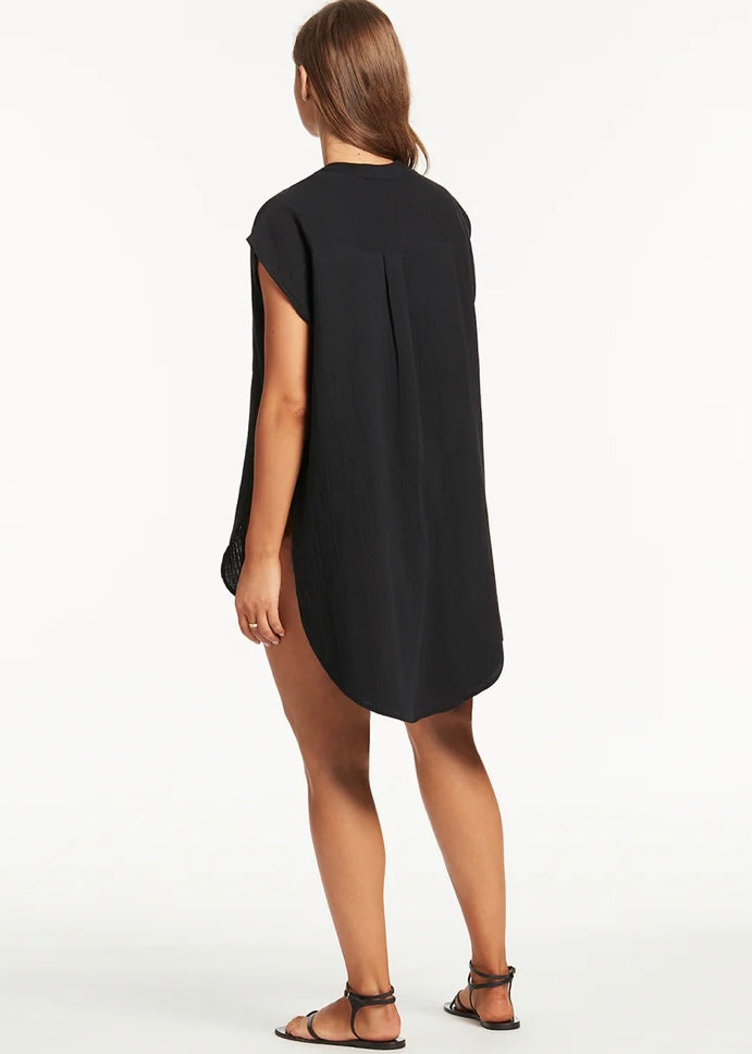 SEA LEVEL Sunset Sleeveless Cover Up - Black