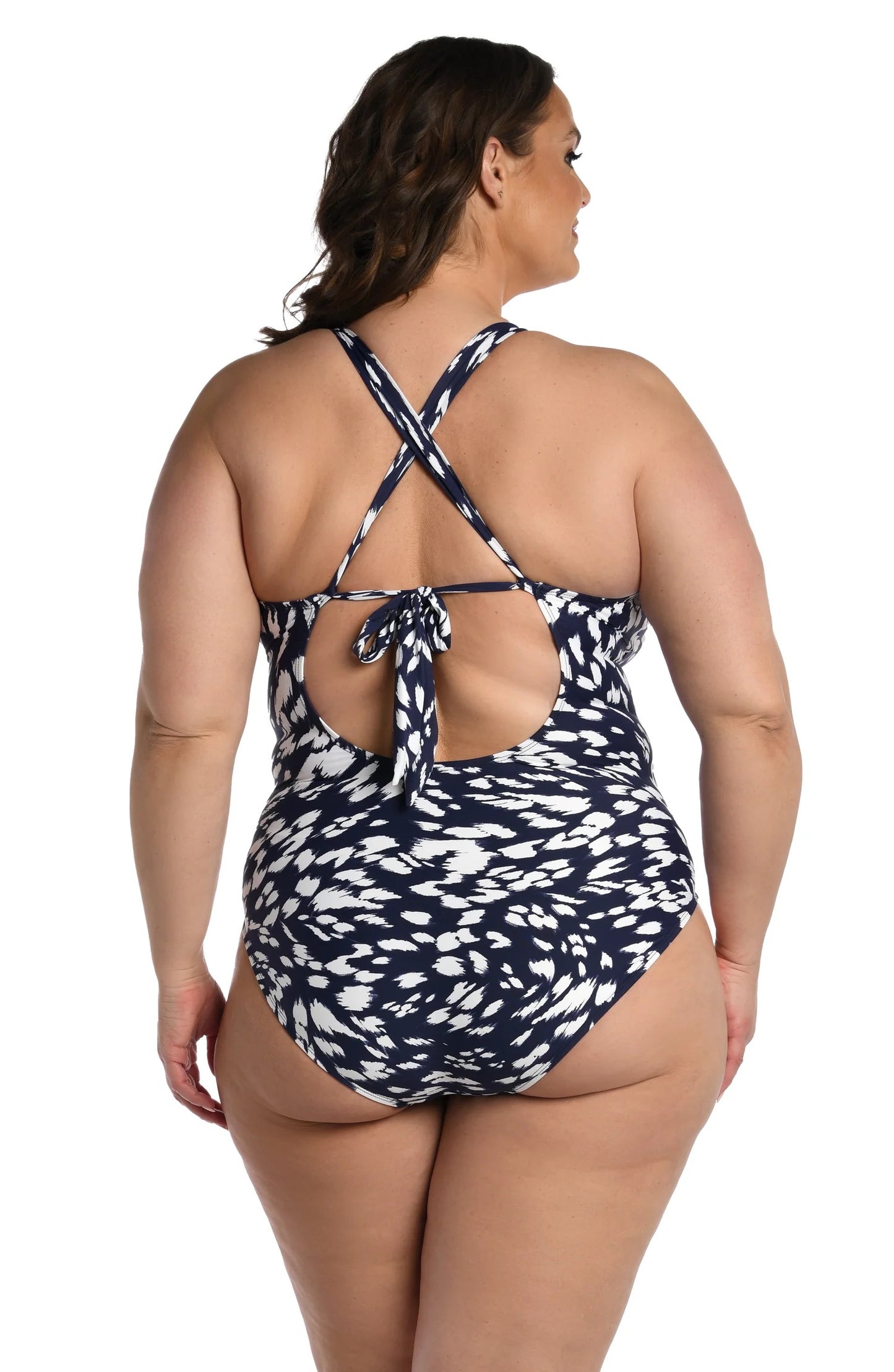 Changing Tides High-Neck Keyhole One Piece