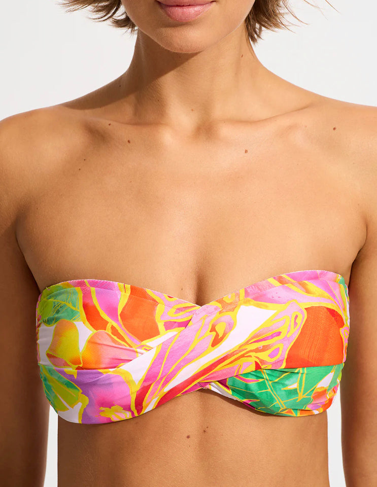 Wonderland Twist Bandeau Bikini Top