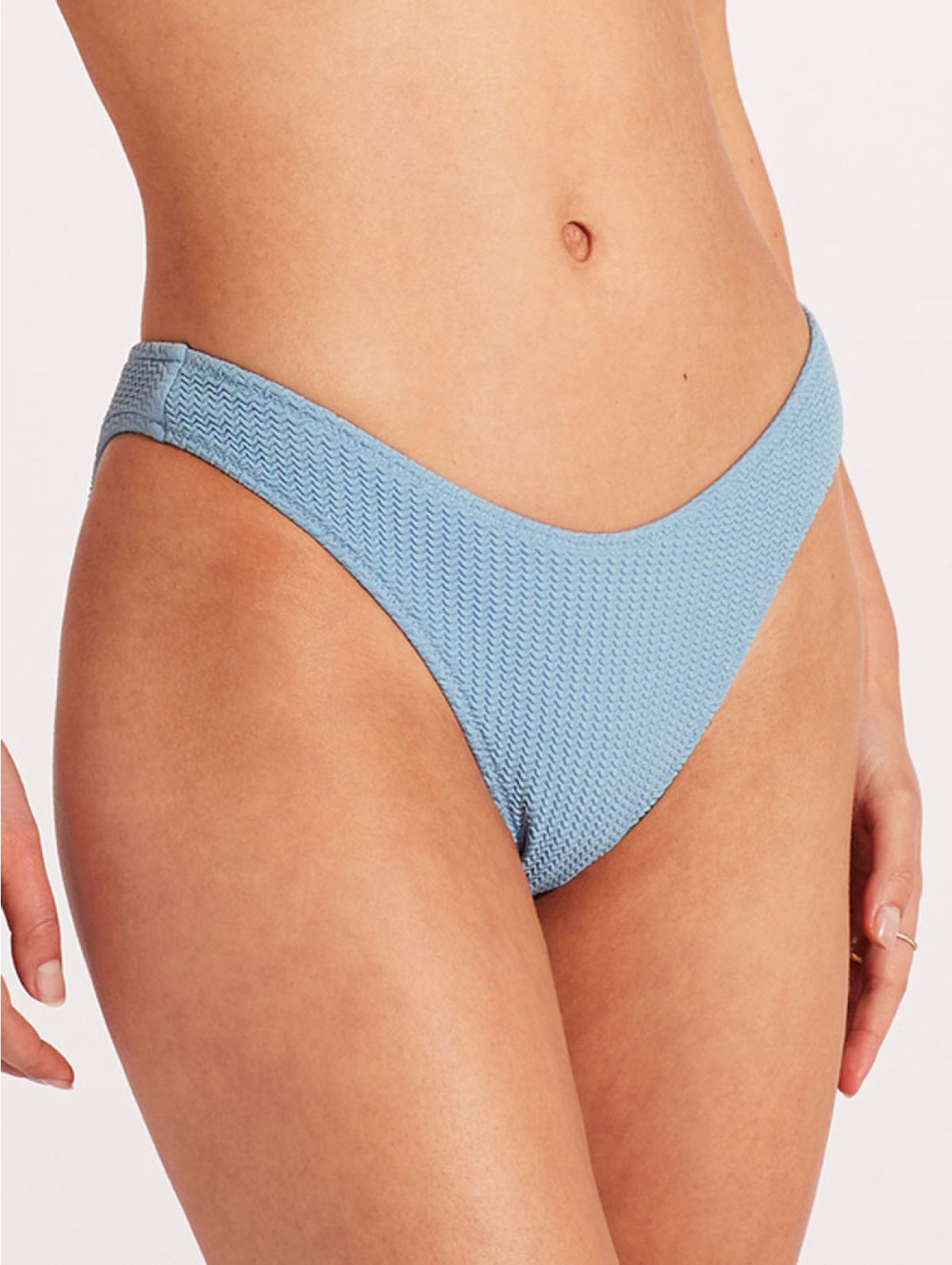 Powder Blue Sea Dive High Cut Bikini Brief