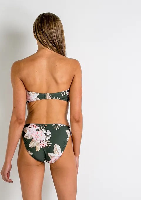 AZURA Albury Pintuck Bandeau Top - Forest