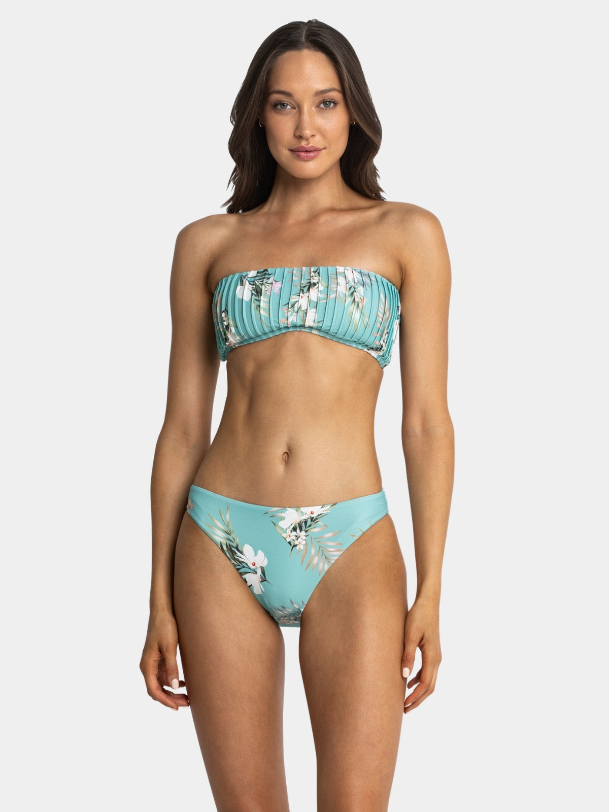AZURA Amor Pintuck Bandeau Top - Moss