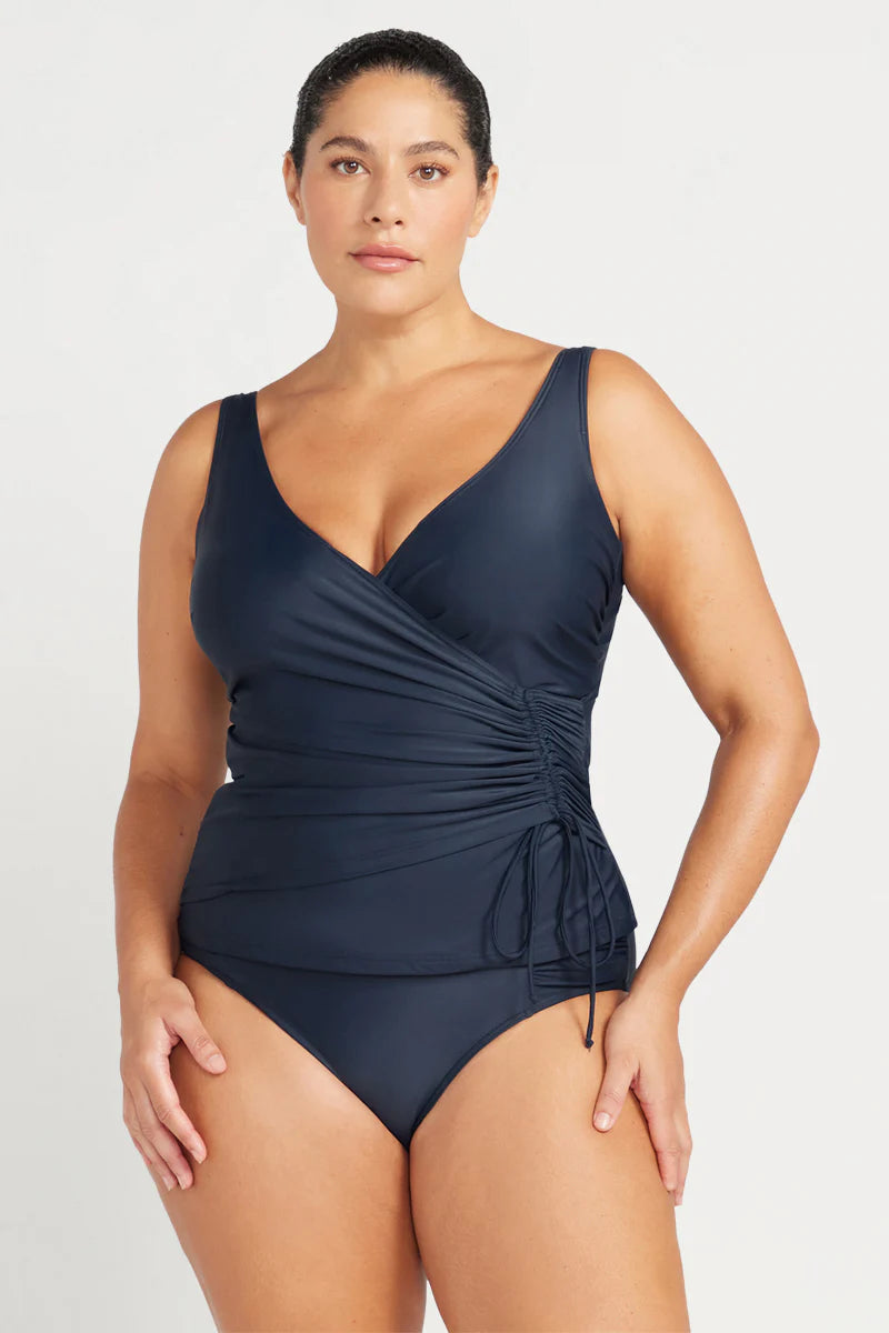 ARTESANDS Navy Hues Rembrant Tankini Top - Navy Hues