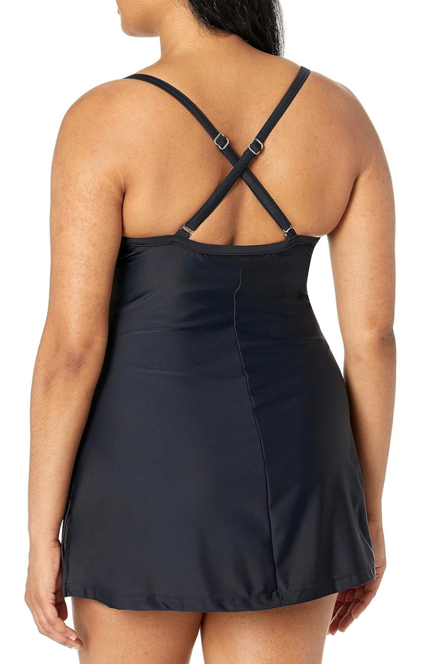 Tonal Scoopneck Swimdress