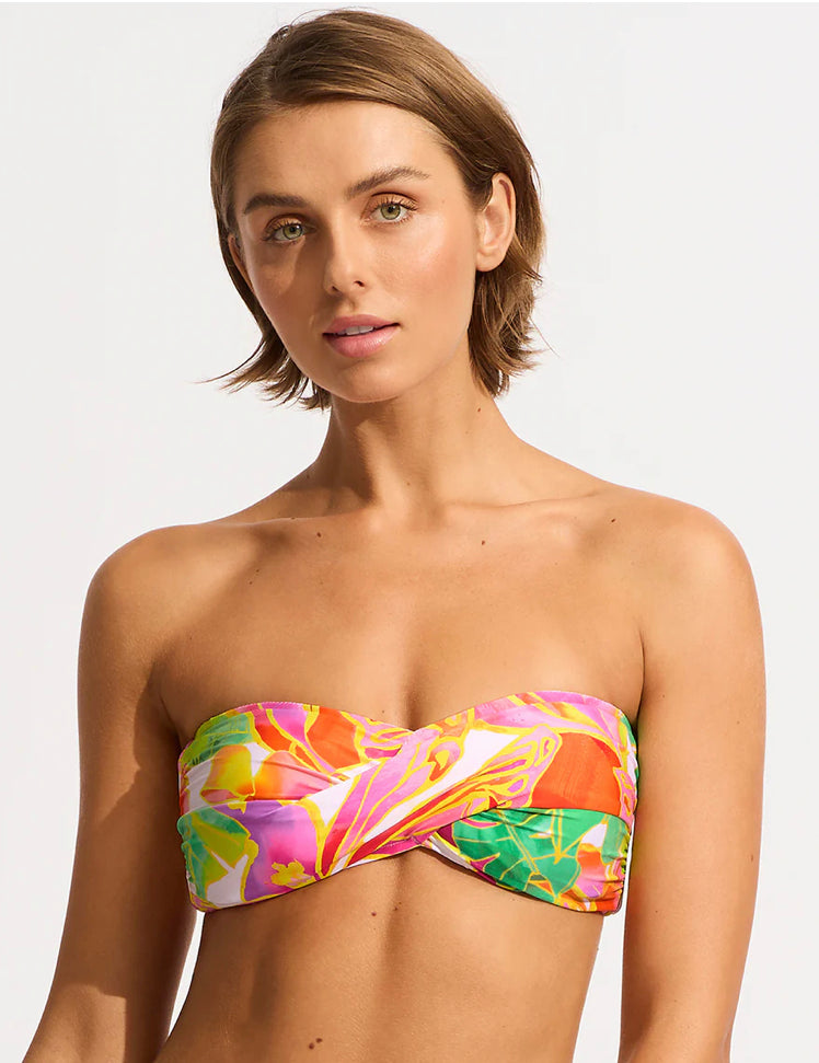 SEAFOLLY Twist Bandeau Bikini Top - Wonderland