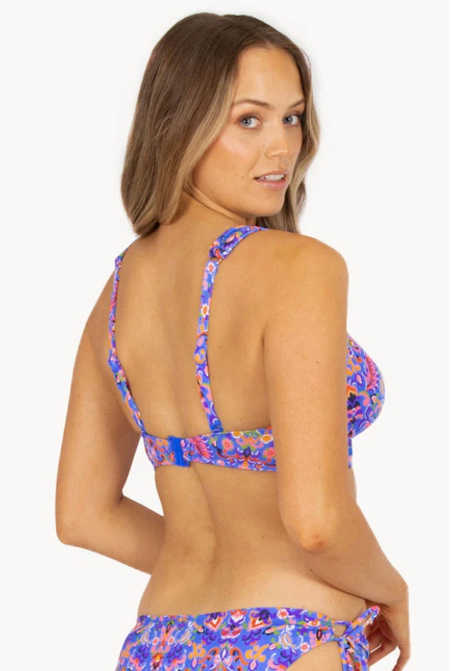 BAKU D-DD Cup Bra - Electric Blue Boho At Heart