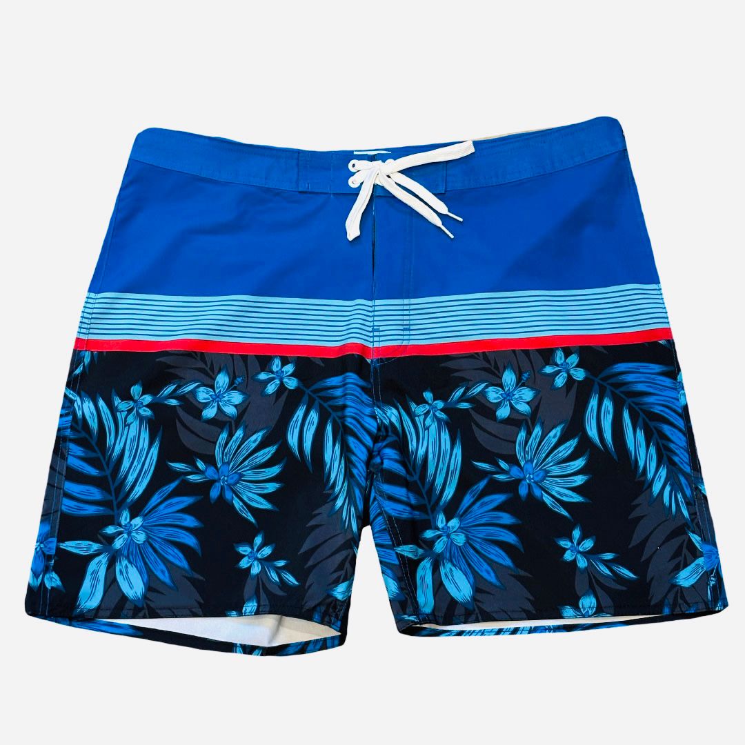 BURNSIDE Men's Stretch Boardshorts - Navy