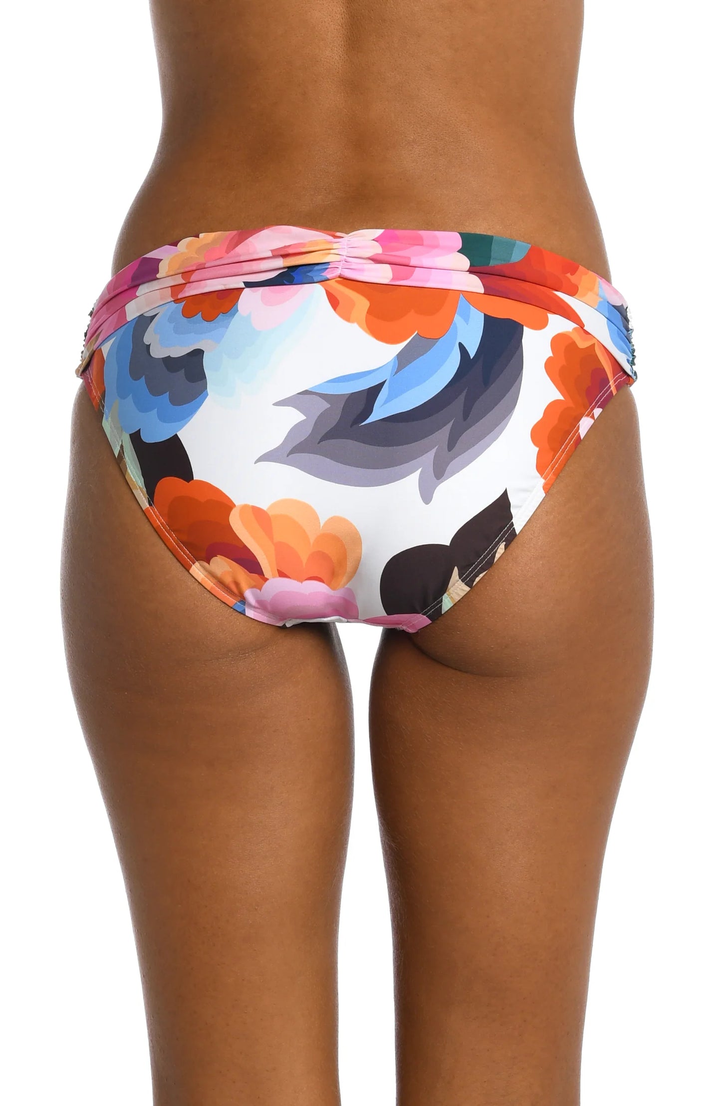 Floral Rhythm Shirred Band Hipster Bottom