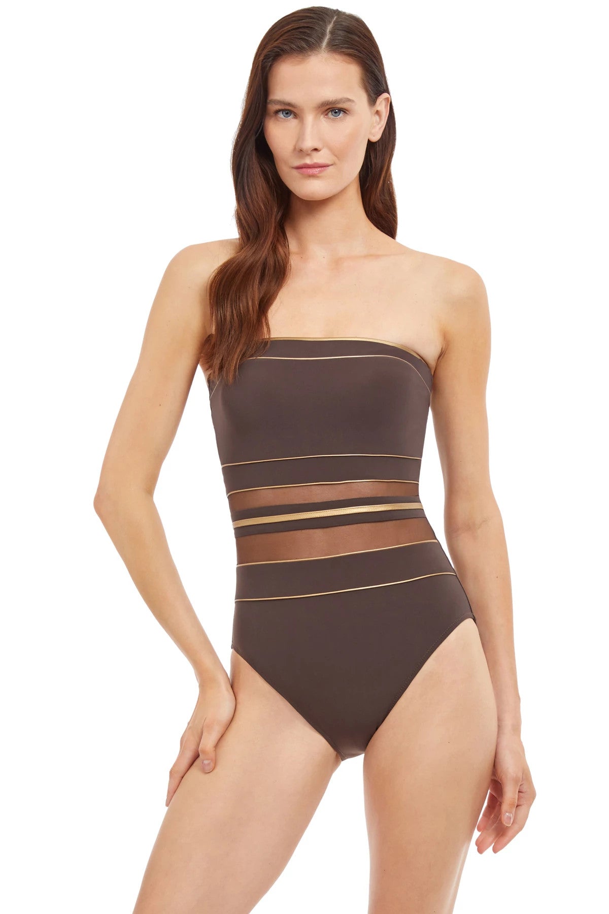 Essentials Onyx Bandeau One Piece