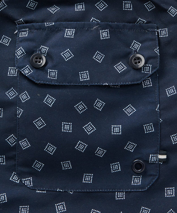 OOBE BRAND Kona Swim Trunk - Navy Dotted Squares