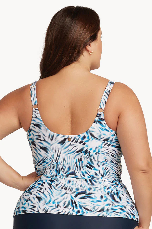 ARTESANDS Delacroix Tankini Top -Ze Blu