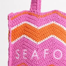 SEAFOLLY Bazaar Crochet Tote Bag - Hot Pink