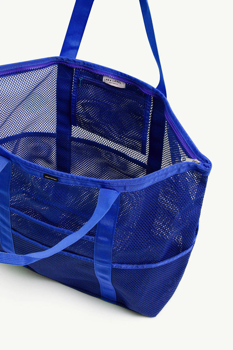 SEA LEVEL Mesh Tote Bag - Amalfi Blue