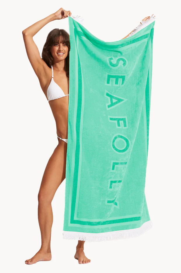 SEAFOLLY Summer Solstice Towel - Aquatic Blue
