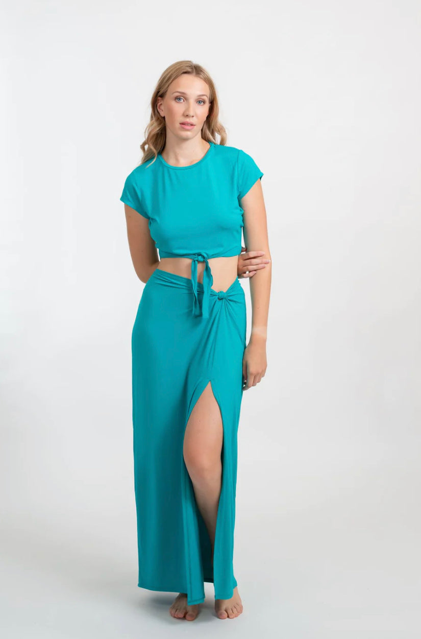 Laguna Knot Tie Front Top