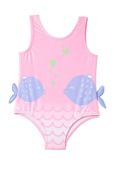 WIPPETTE Pink Fishy Toddler One Piece