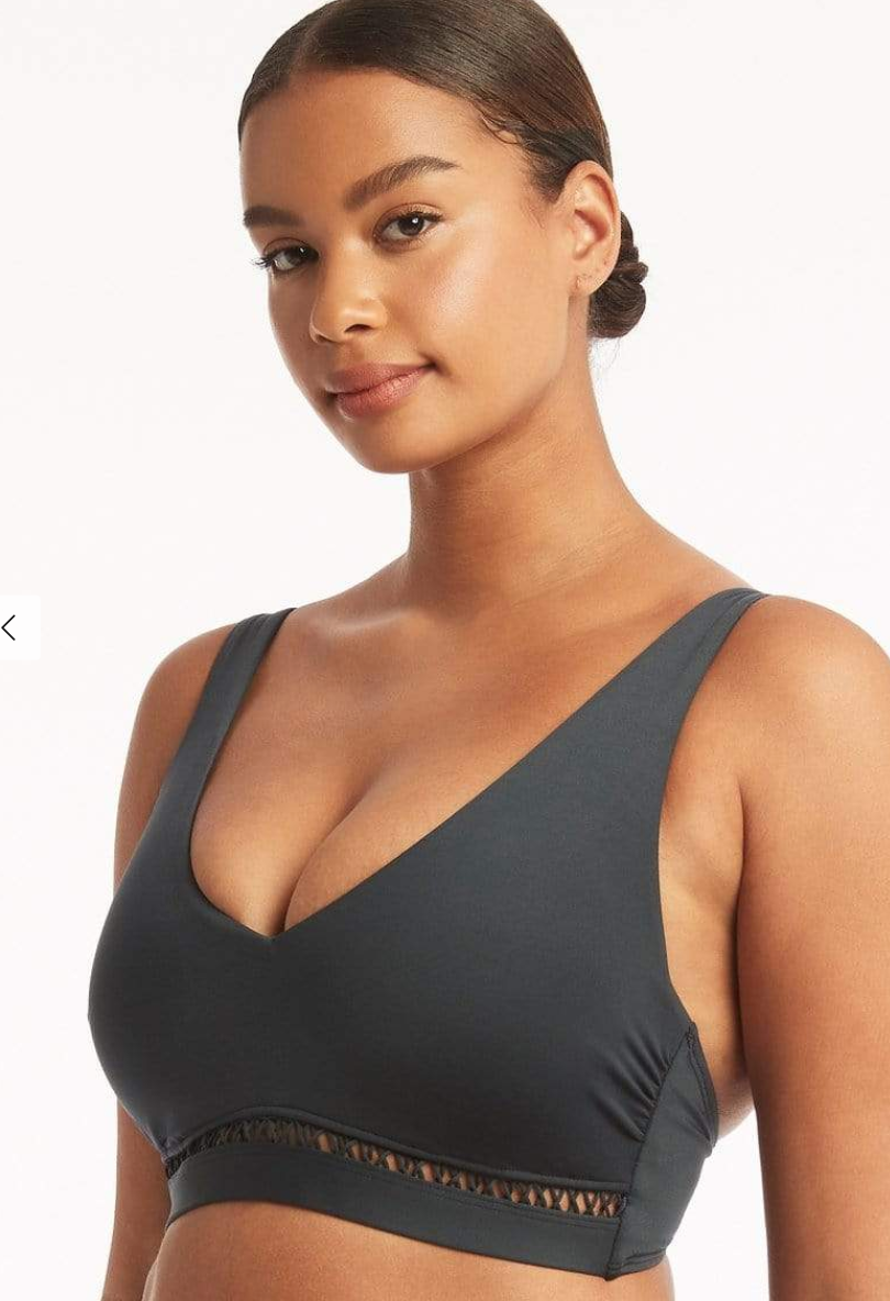 Charcoal Lola Shimmer D/DD Cup Bralette