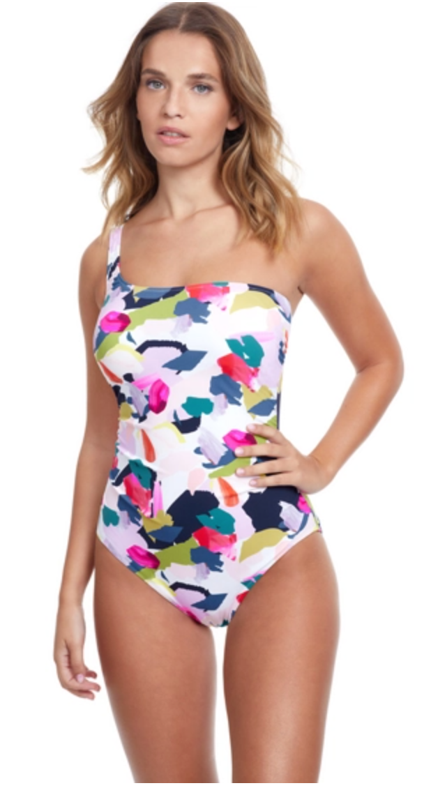 Profile by Gottex Canvas One Shoulder One Piece Swimsuit Seychelles Swimwear Your Online Stop for all your Swimwear Needs