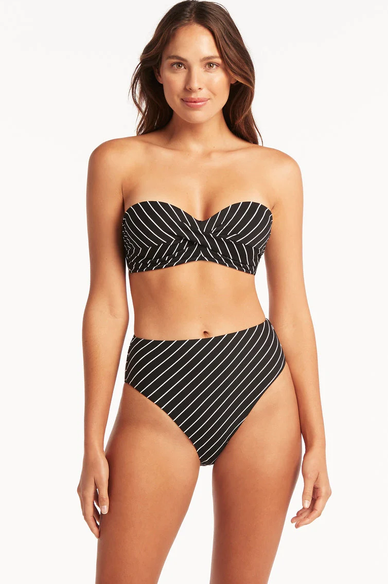 SEA LEVEL Twist Front Bandeau Top - Shoreline