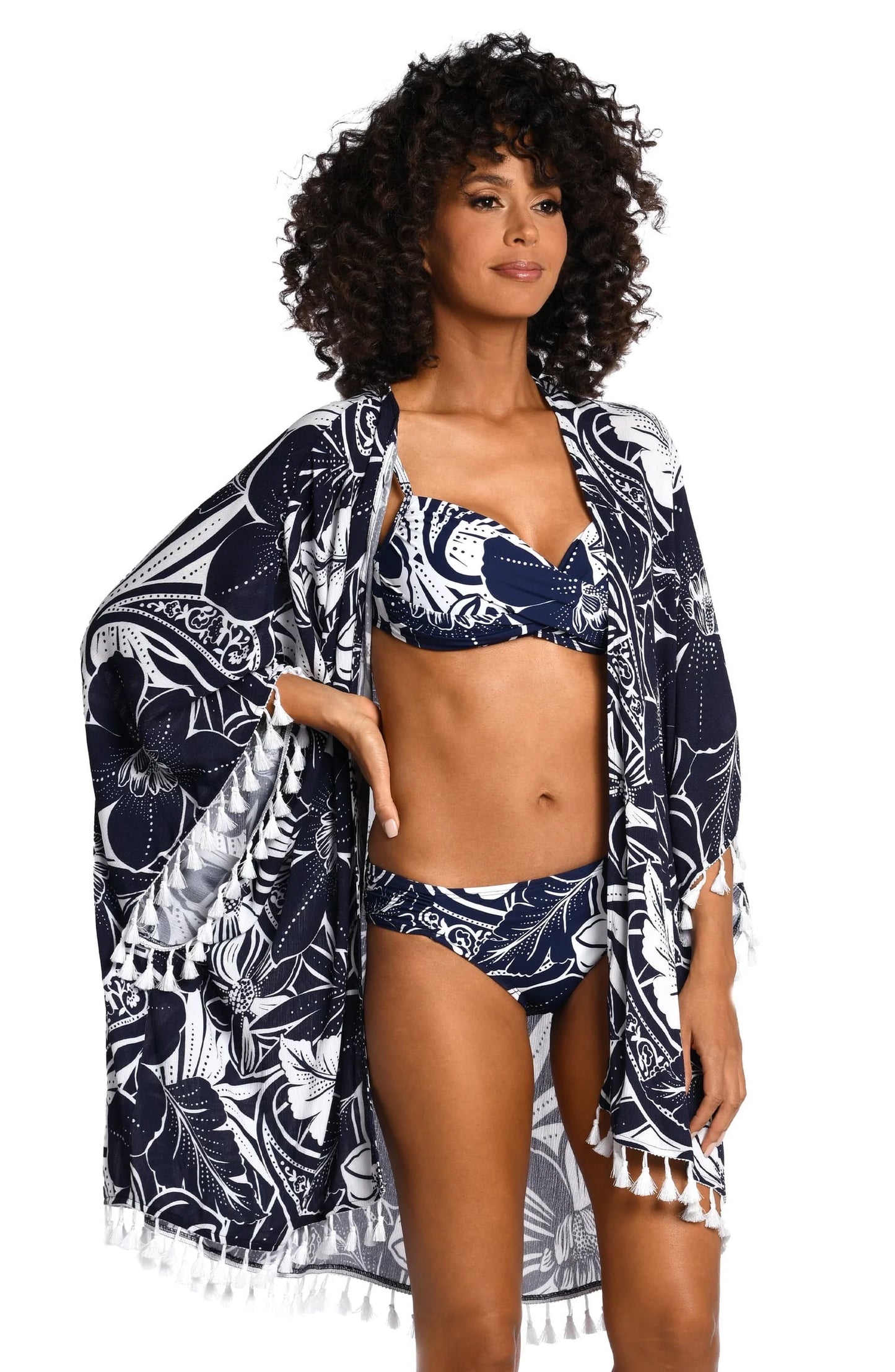 LA BLANCA Playa Cover-Up - Indigo