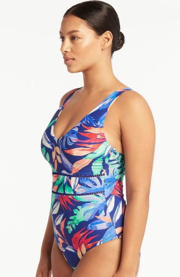 SEA LEVEL SWIM Cabana D-DD Cup Tank Mio Onepiece - Royal