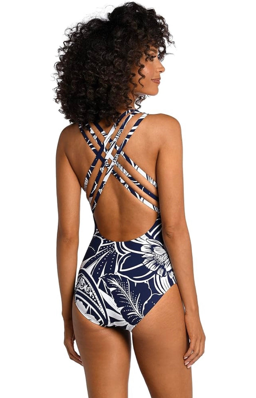 V Neck Maillot One Piece