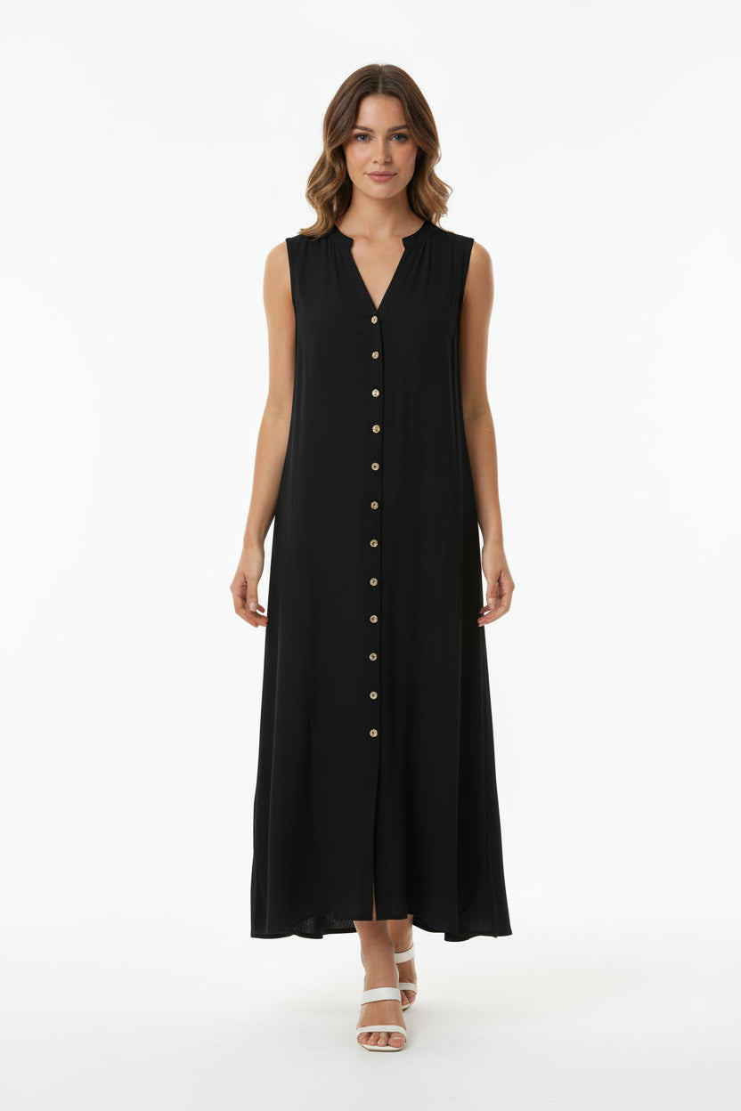 DOTTI Shirt Dress Cover Up - Black