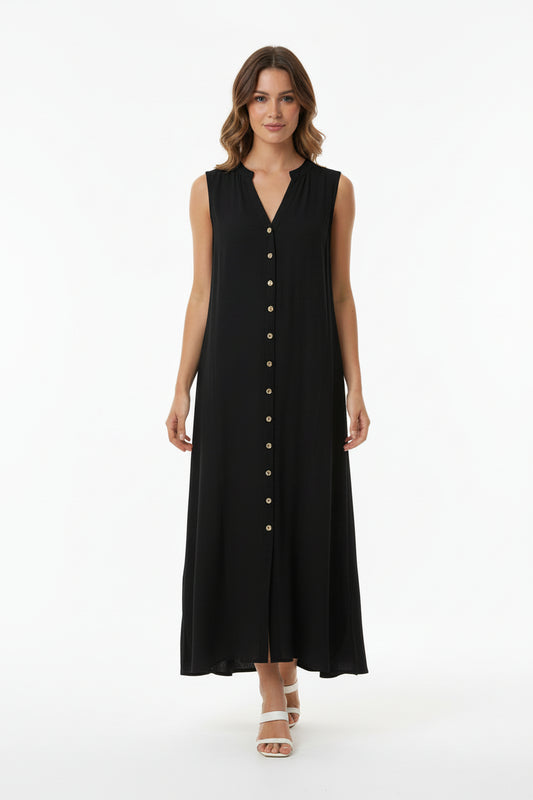 DOTTI Shirt Dress Cover Up - Black