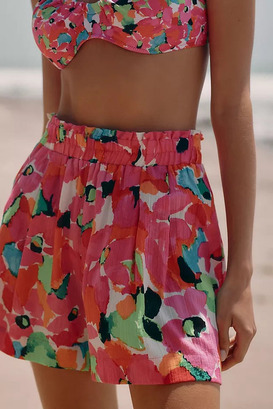 High-Waisted Paperbag Shorts