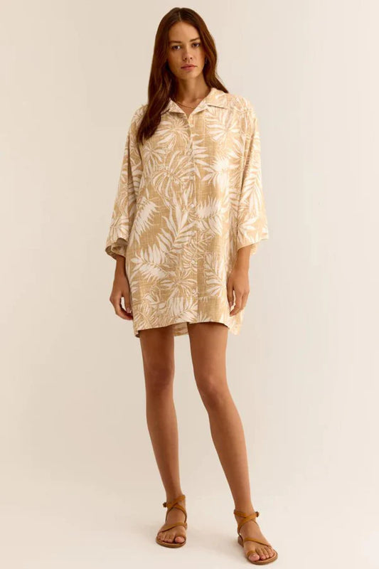 Z SUPPLY Camden Sandy Bay Palm Dress - Sandcastle