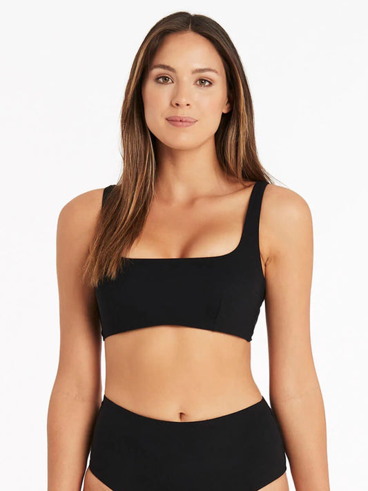 SEA LEVEL Dark Romance Square Neck Bra - Black