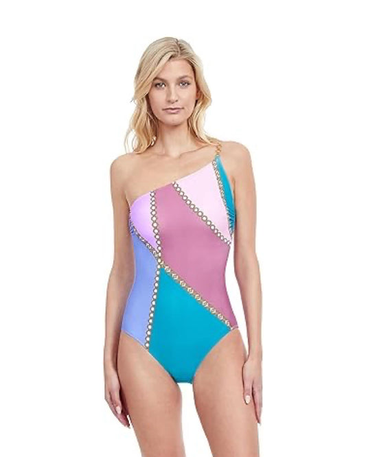 Modern Shades One Shoulder One Piece