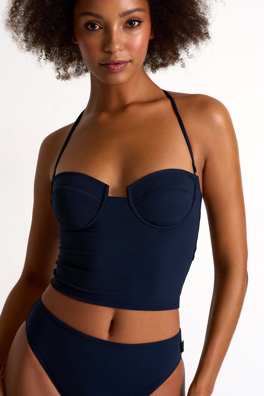 Bustier Bikini Top - 42490-24-590 4 / 590 Navy / 75% POLYAMIDE, 25% ELASTANE