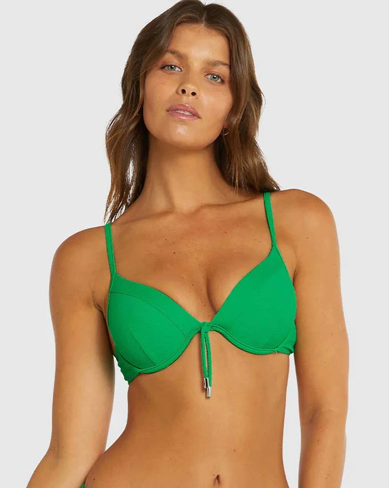 BAKU Rococco Booster Bra Bikini Top - Parakeet Green