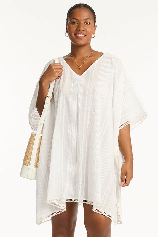 SEA LEVEL Heatwave Kaftan - White