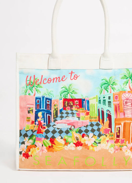 SEAFOLLY Cuba Tote Bag - Turquoise